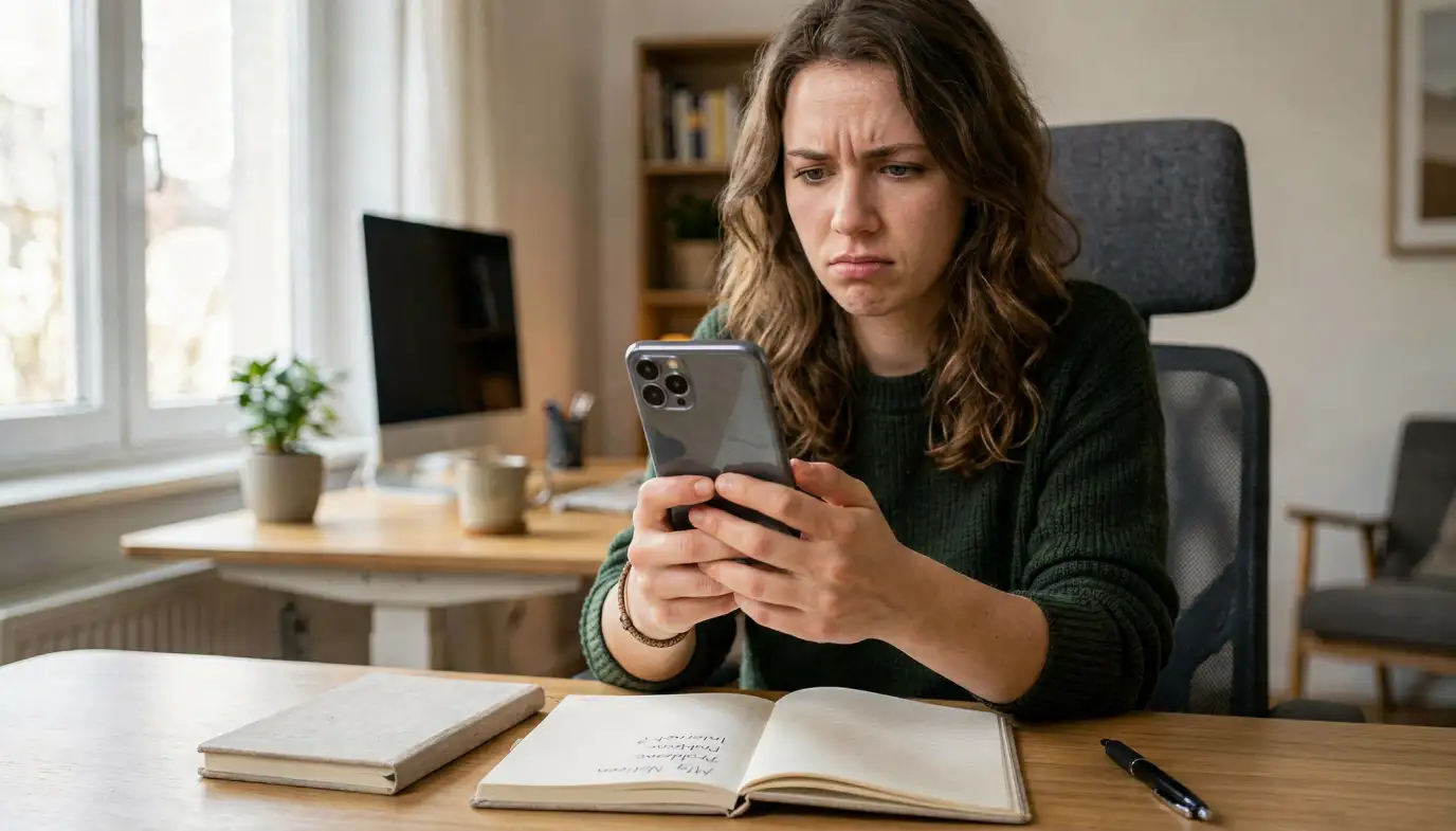 Fehlermeldung auf einem Smartphone-Bildschirm bei einer Sportwetten-Einzahlung